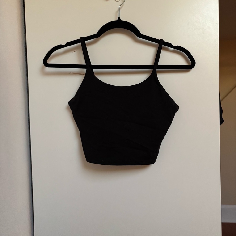 Classic Black Women's Crop Top - Picture 2 of 3